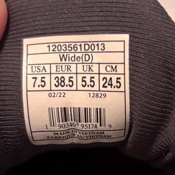 Women's Brooks Ghost 14 Running Shoes - Size 7.5 Wide - Black/Pink/Yucca - Picture 5 of 6